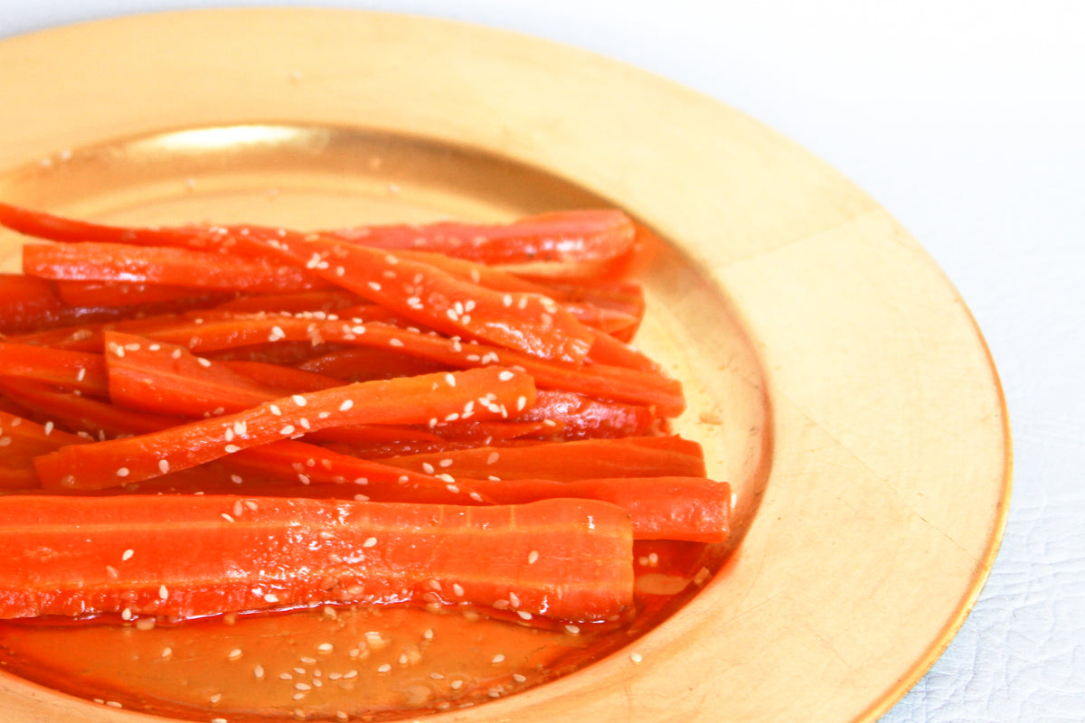 Roasted carrots with comb honey – Miel Rebel Honey