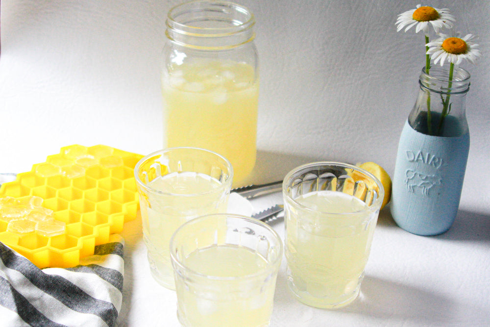 Lilac infused honey lemonade